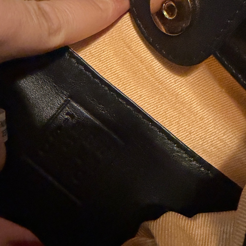 TMRW STUDIO Mateo leather fold over clutch in black - Picture 8 of 9